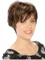 Designed Monofilament Synthetic Straight 8 inch Short Wigs
