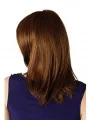Comfortable Auburn Straight Shoulder Length Synthetic Wigs