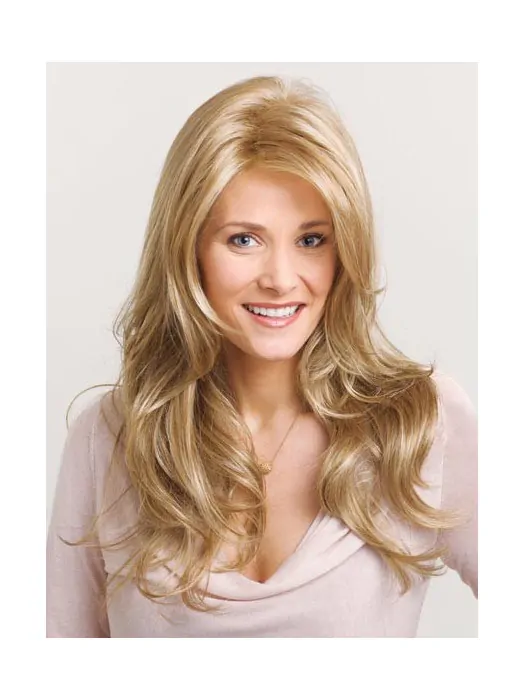 Fashion Blonde Wavy Synthetic Long Wigs
