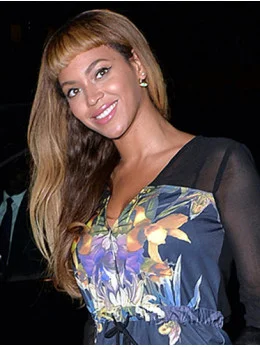 Gentle Blonde Straight Long Beyonce Wigs