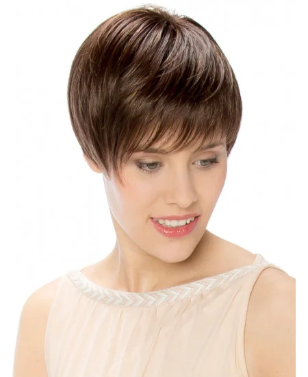 Monofilament Synthetic Straight 6 inch Short Wigs