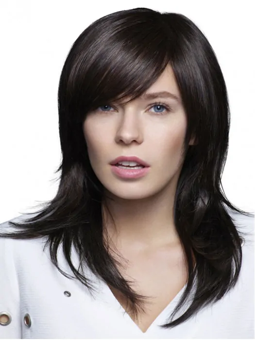 Synthetic 16 inch Straight 100 per Hand-tied Exquisite Long Wigs