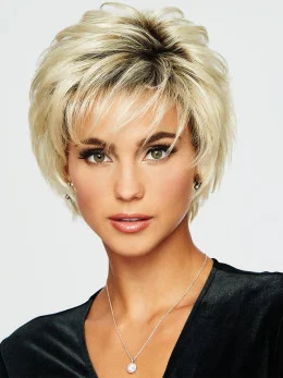 5 inch Cropped Wavy Blonde Boycuts Great Synthetic Wigs