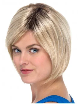 Blonde Bobs Straight Capless 8 inch Synthetic Hair Sale