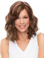Wavy Shoulder Length Monofilament Layered Synthetic Wigs