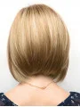 12 inch Chin Length Blonde Straight Affordable Bob Wigs