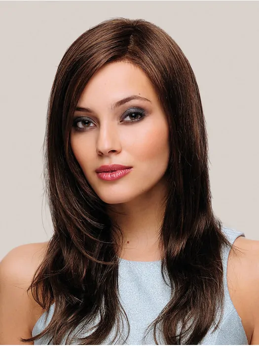 Synthetic 18 inch Straight Monofilament Gorgeous Long Wigs