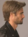 New Arrival 8 inch Straight Brown Classic Men Wigs